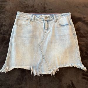Denim jean skirt